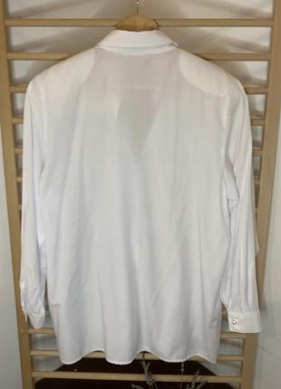 Вінтажна біла сорочка з вишивкою6 фото