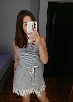 Літнє плаття в смужку m&g moda