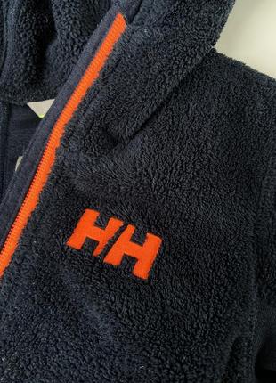 Helly hansen хеллі hh фліска дитяча для хлопчика для дівчинки з капюшоном на флісі флісова кофта на замку3 фото