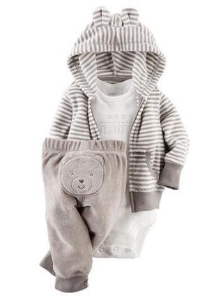 Махровый костюм nb и 3 мес carter' s на выписку