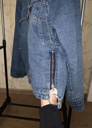 Стильна джинсовка. джинсова куртка утеплена4 фото