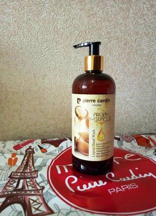 Pierre cardin liquid hand wash 400 ml - argan miracle жидкое мыло для рук1 фото