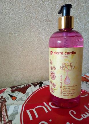 Pierre cardin liq. hand wash 400ml-rose рідке мило для рук1 фото