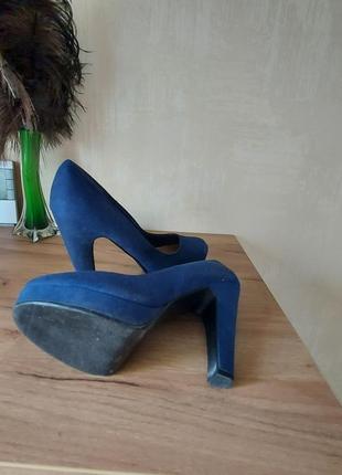 Стильные синие туфли5 фото