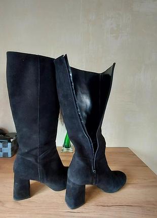 Замшевые итальянские сапоги