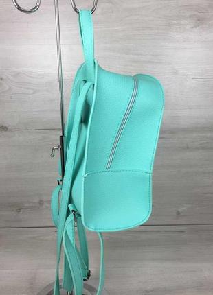 Молодежный рюкзак мятного цвета2 фото