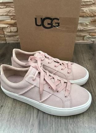 Оригінальні рожеві замшеві жіночі кеди ugg