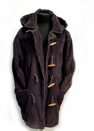Довга фіолетова куртка вельвет р 40-42 оверсайз6 фото