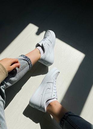 Nike air force 1 white жіночі шкіряні кросівки найк