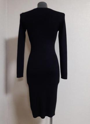 Обаятельное,облегающее ,качественное женственное платье с кашемиром, в микро рубчик5 фото