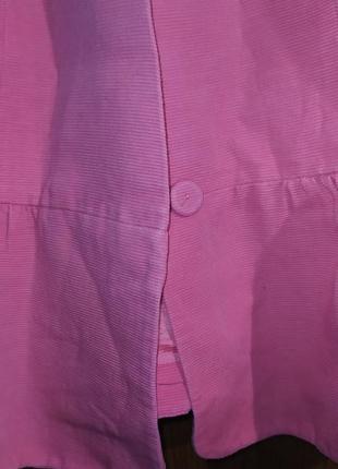 Неймовірний піджак рожевий з баскою6 фото