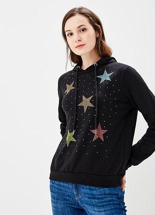 Худи декор звезды капюшон 3