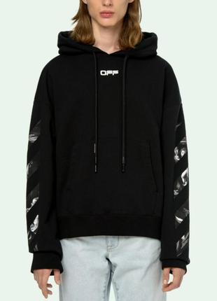 Худи off white caravaggio square over sweatshirt оригинал5 фото