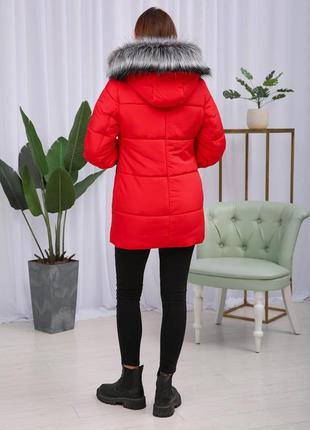 Яскрава зимова тепла жіноча коротка куртка на тінсулейті. безкоштовна доставка6 фото
