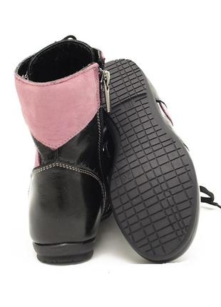 Черевики, напівчоботи шкіряні туфлі для дівчинки, нові р. 262 фото