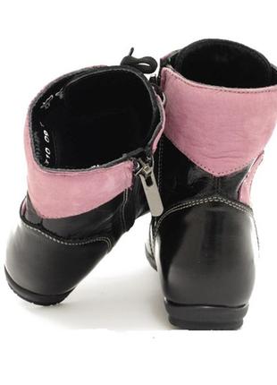 Черевики, напівчоботи шкіряні туфлі для дівчинки, нові р. 265 фото