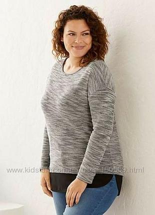 Жіночий пуловер з вставкою esmara євро 44-46