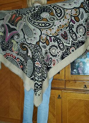 Большой платок codello в составе шерсть, шерстяной2 фото