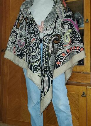 Большой платок codello в составе шерсть, шерстяной3 фото