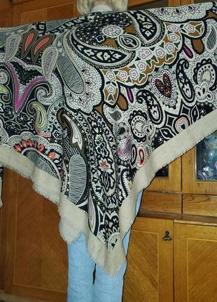 Большой платок codello в составе шерсть, шерстяной5 фото