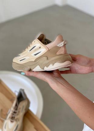 Жіночі кросівки adidas ozweego celox beige женские кроссовки адидас3 фото