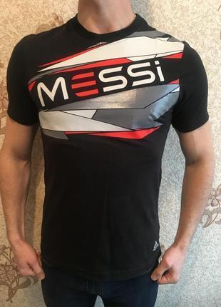 Чорна футболка adidas messi