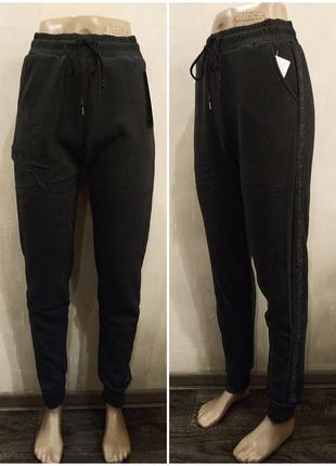 Зимові кашемірові спортивні штани на хутрі, темно-сірі