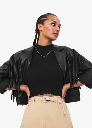 Топ майка bershka zara в рубчик