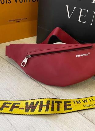 Бананка off white rubber red