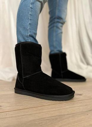 Угги мужские на зиму черные