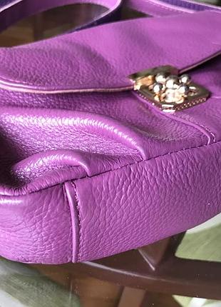 Кожаная сумка клатч кроссбоди 2