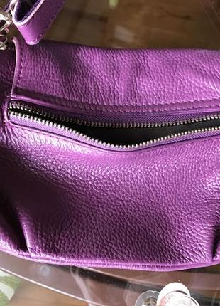 Кожаная сумка клатч кроссбоди 4