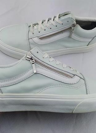 Стильні шкіряні кеди з молнією vans old skool zip sk8 era authentic chuck taylor оригінал ванс1 фото