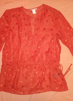 Брендовий прозора блуза