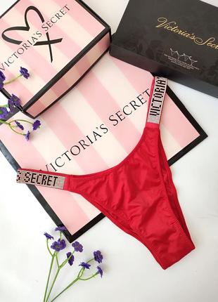 Victoria's secret original xs s m l xl трусики бразильяни зі стразами