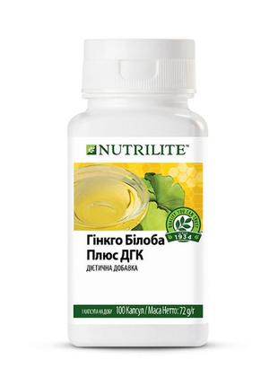 Гинкго билоба плюс дгк nutrilite™ (100 капсул)