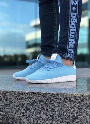 Жіночі кросівки  adidas pharrell williams tennis hu blue женские кроссовки адидас4 фото