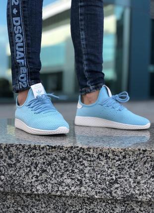 Жіночі кросівки  adidas pharrell williams tennis hu blue женские кроссовки адидас8 фото