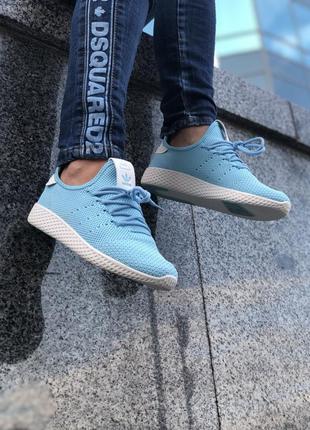 Жіночі кросівки  adidas pharrell williams tennis hu blue женские кроссовки адидас3 фото