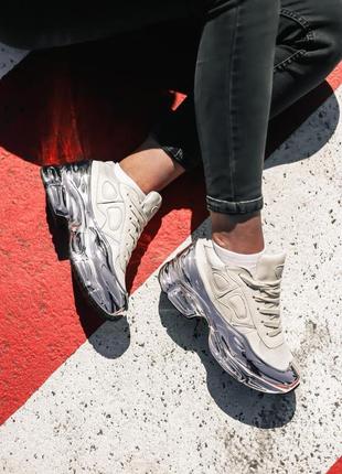 Жіночі кросівки  adidas raf simons ozweego cream женские кроссовки адидас1 фото