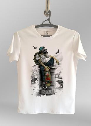 Чоловіча футболка з принтом скейтер