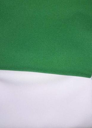 Відріз тканини габардин зелений білий1 фото