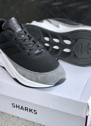 Чоловічі кросівки  adidas shark grey мужские кроссовки адидас1 фото