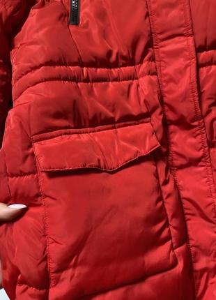 Куртка, пуховик, червона куртка, зимова куртка, зима, хутро, курточка, пуховик , пальто3 фото