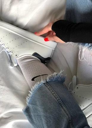 Жіночі кросівки  adidas stan smith white black mickey mouse женские кроссовки адидас7 фото