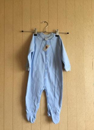 Чоловічок на тонкому флісі для хлопчиків на ріст 68