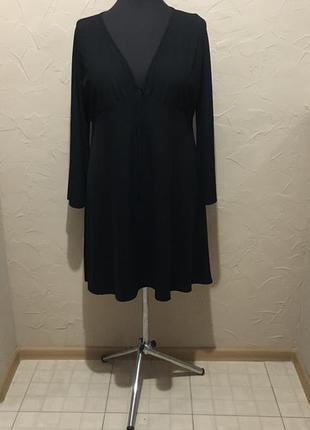 Черное платье туника