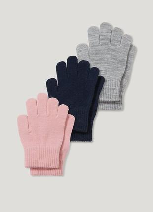 Комплект з 3-х пар рукавичок від c&a, німеччина
