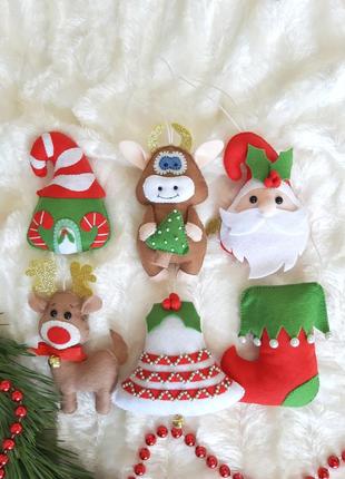 Іграшки з фетру, іграшки на ялинку