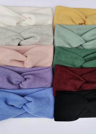 Пов‘язка ангора рубчик чалма тепла повязка